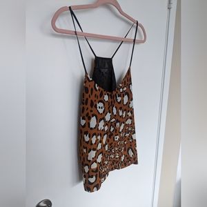 Topshop Cheetah Print Tank